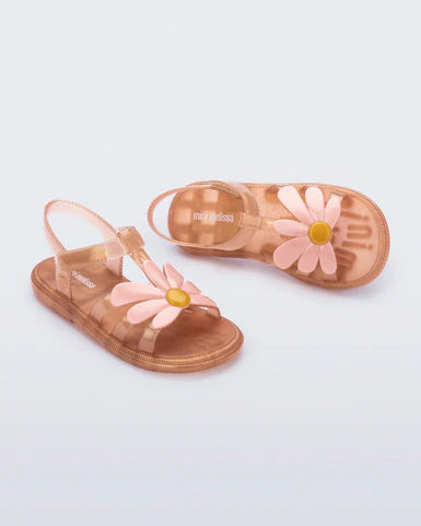 Mini Melissa Hip Bloomy Sandal- Pearlish Pink