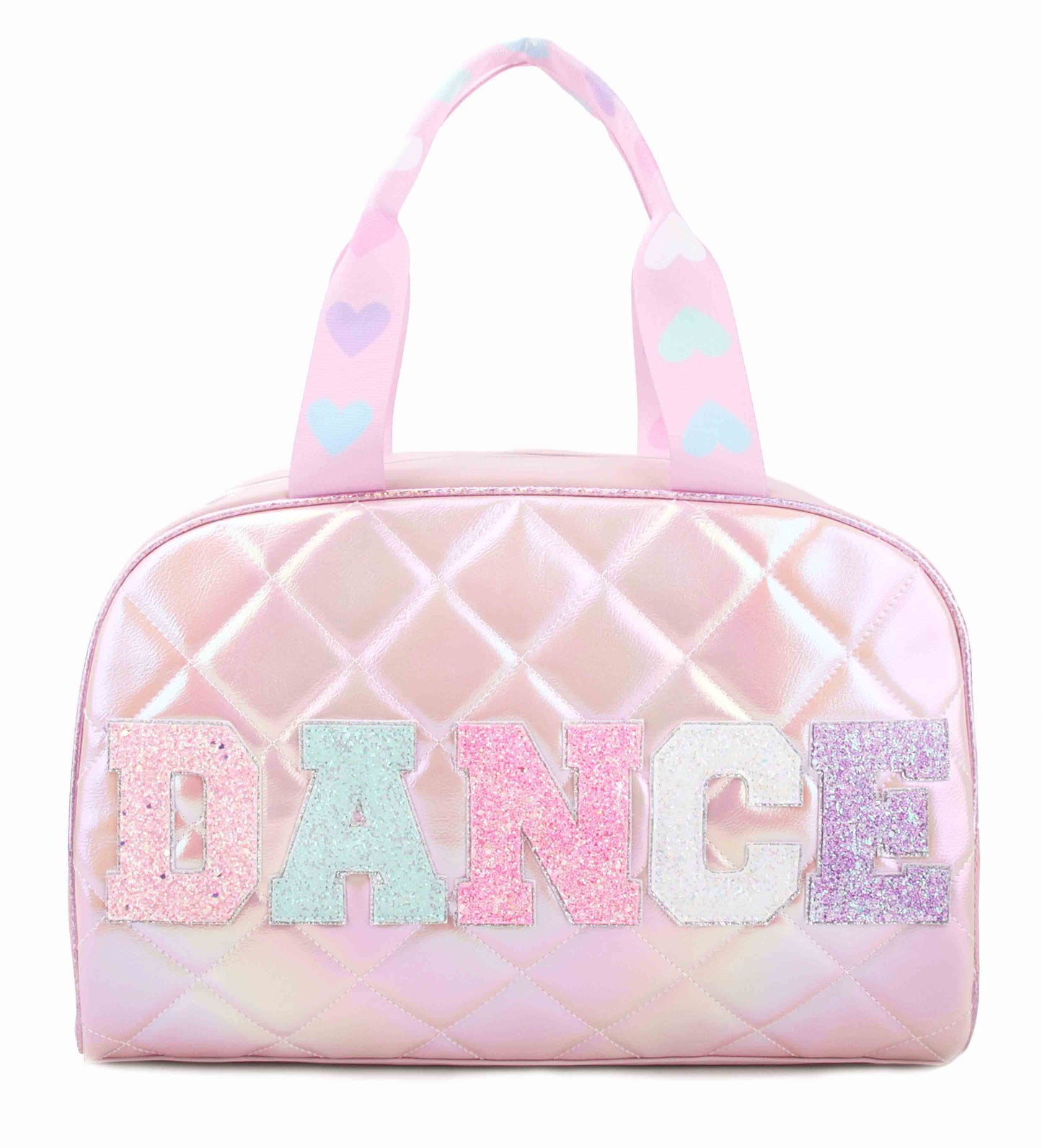 'Dance' Metallic Quilted Duffle Bag