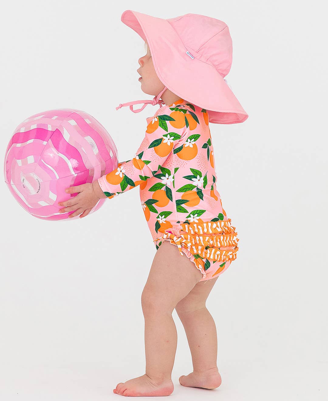 Orange You The Sweetest LS  Rash Guard Swim