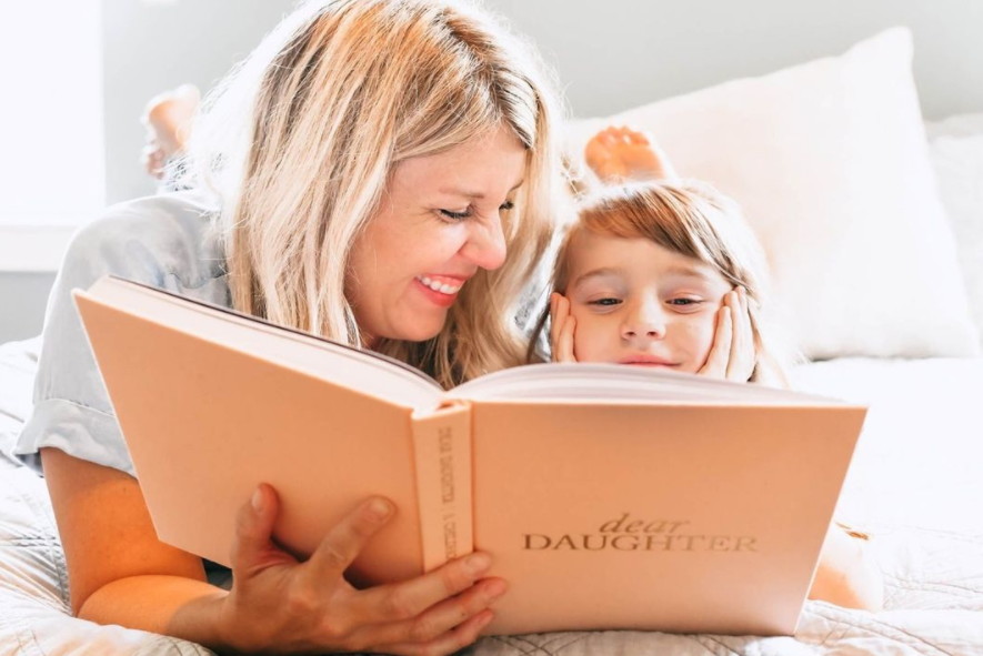 Dear Daughter Childhood Keepsake Book- Cream