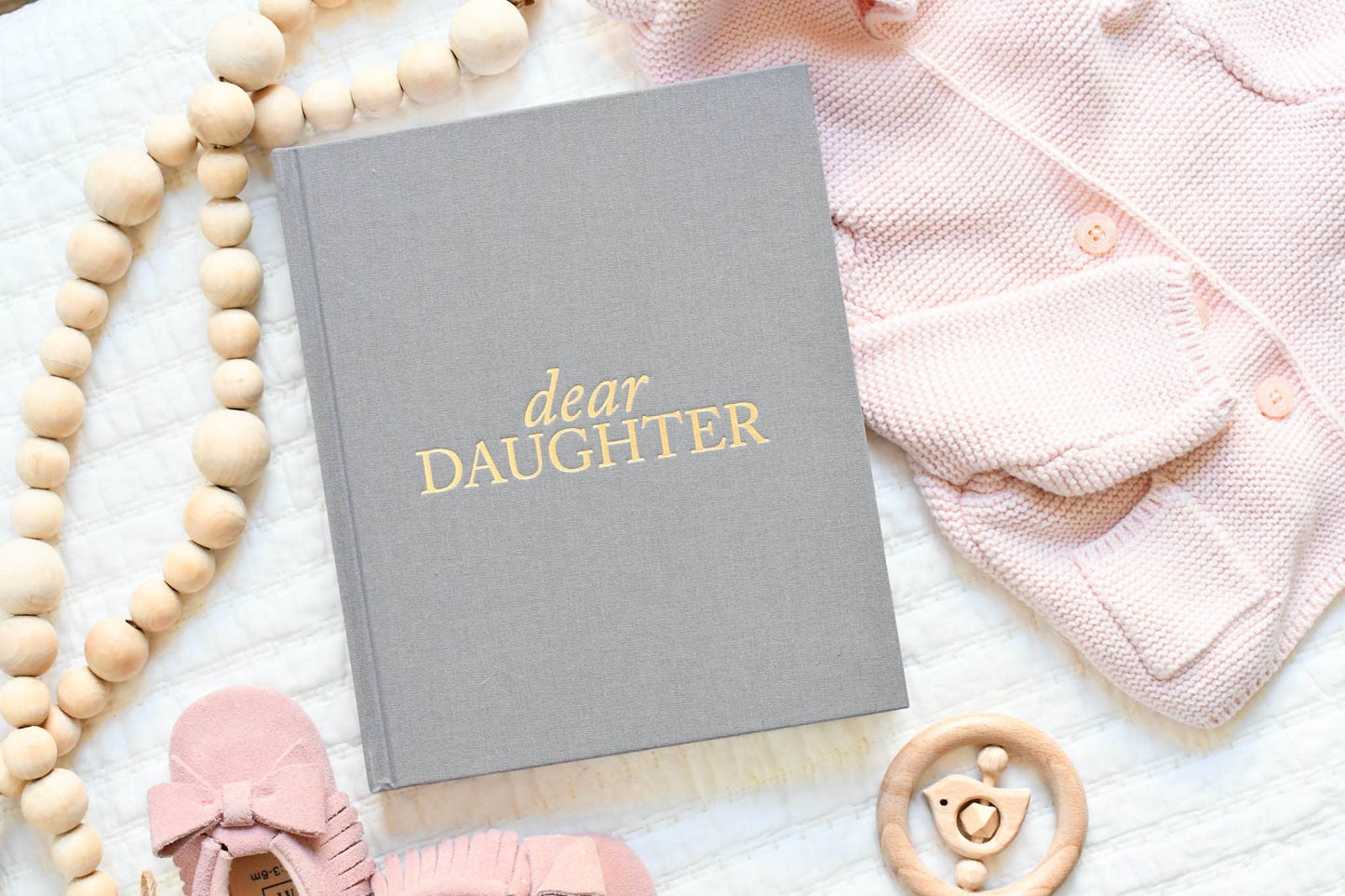 Dear Daughter Childhood Keepsake Book- Cream