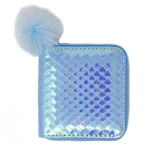 Mermaid Scale Wallet- Blue