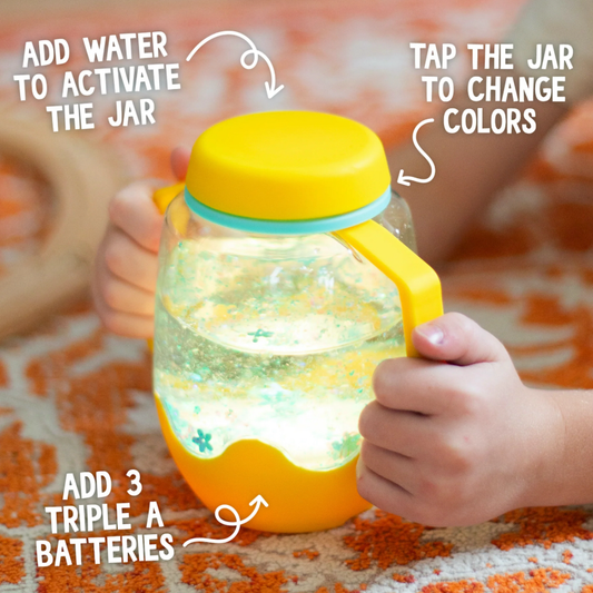 Sensory Play Jar - Yellow