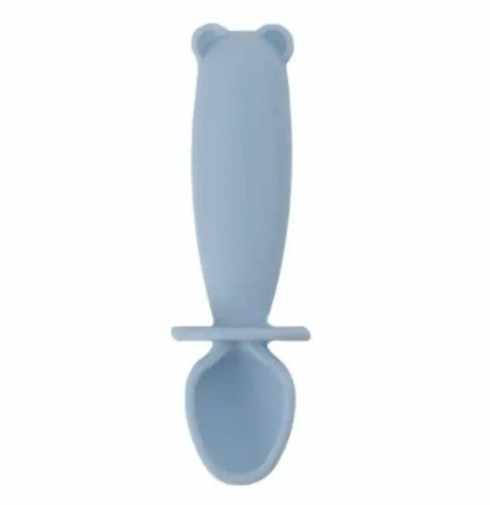 SILI SPOON & FORK TEETHER SET- Gold