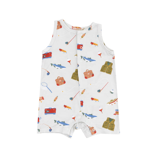 AD Shortie Romper - Fishing Things
