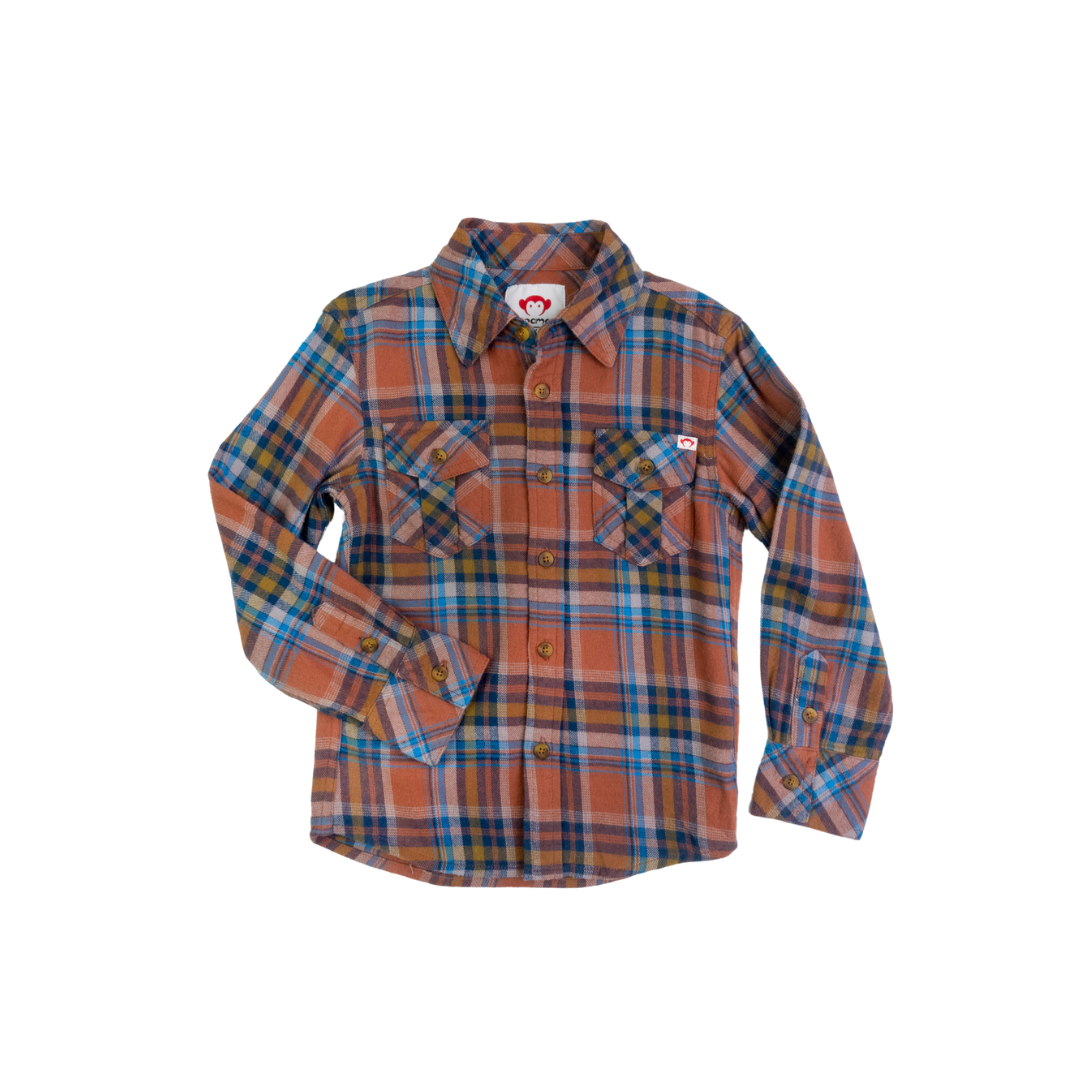 Flannel Shirt - Clay & Jewel Plaid