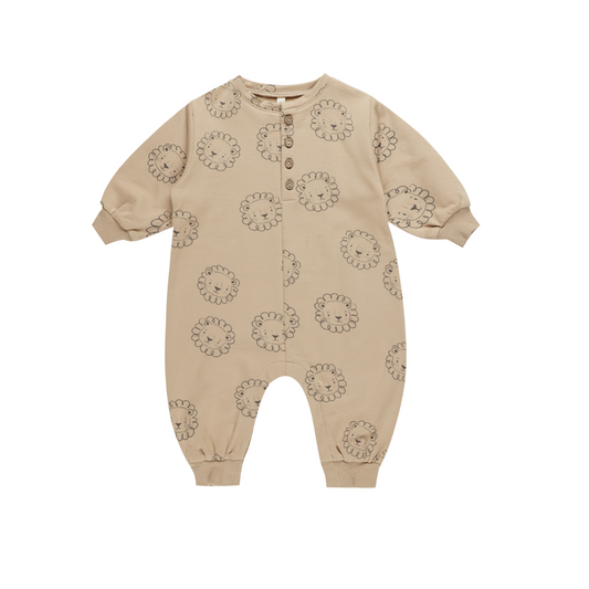 Relaxed Fleece Jumpsuit - Lions