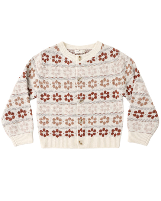 Cheyenne Cardigan- Flower Fair Isle