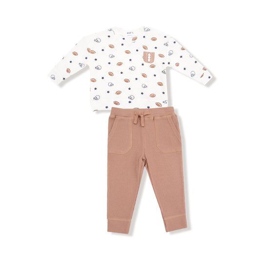 Shirt & Jogger- Footballs & Stars