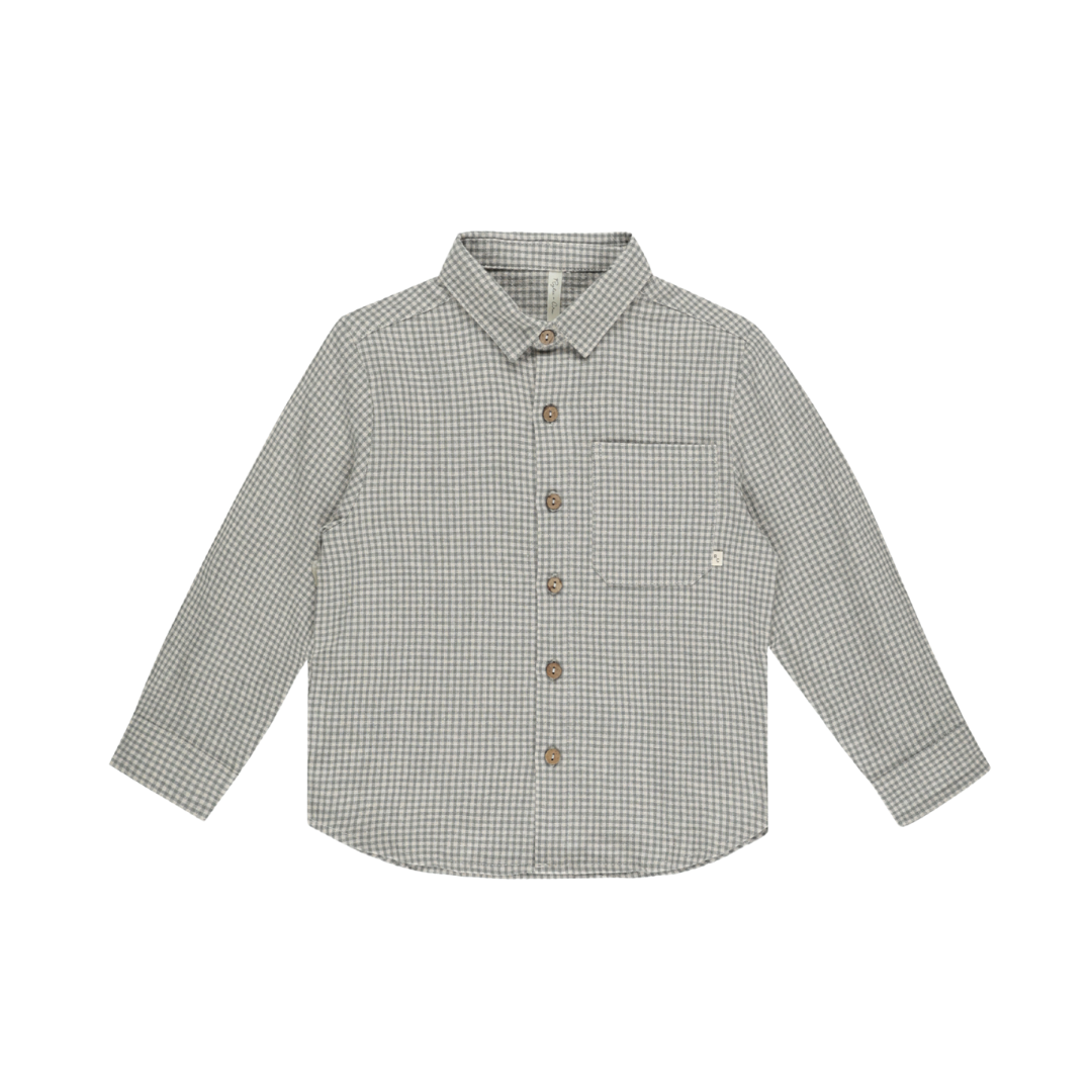 R+C Collared Shirt - Forest Gingham