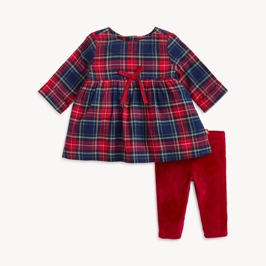 Dress & Legging- Holiday Plaid
