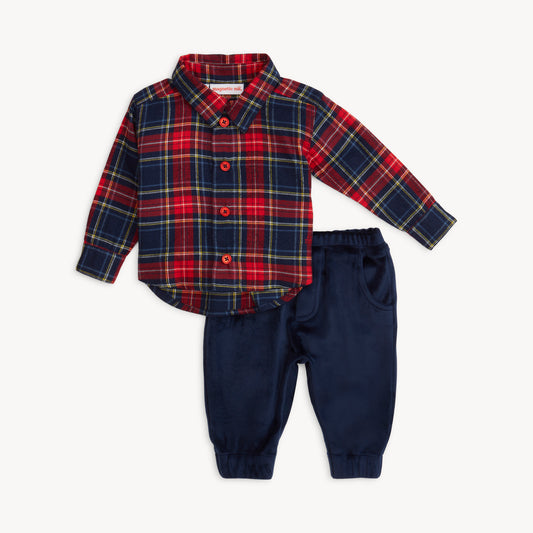 Flannel & Pant- Holiday Plaid
