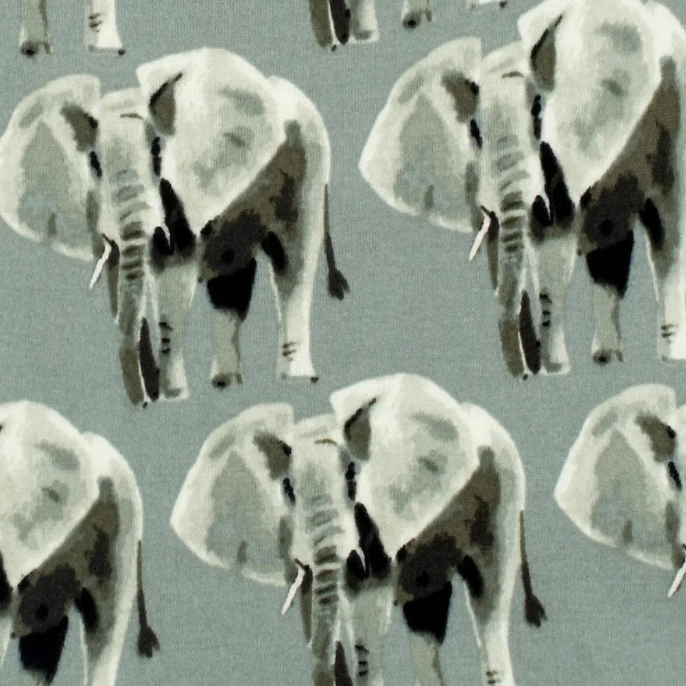 MB Kerchief Bib - Grey Elephant