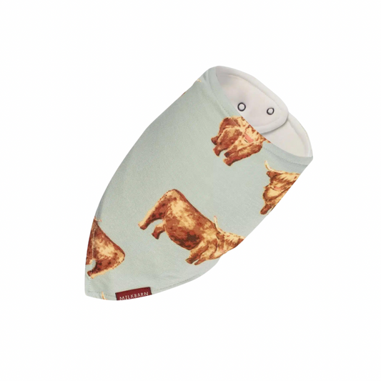 MB Kerchief Bib - Highland Cow