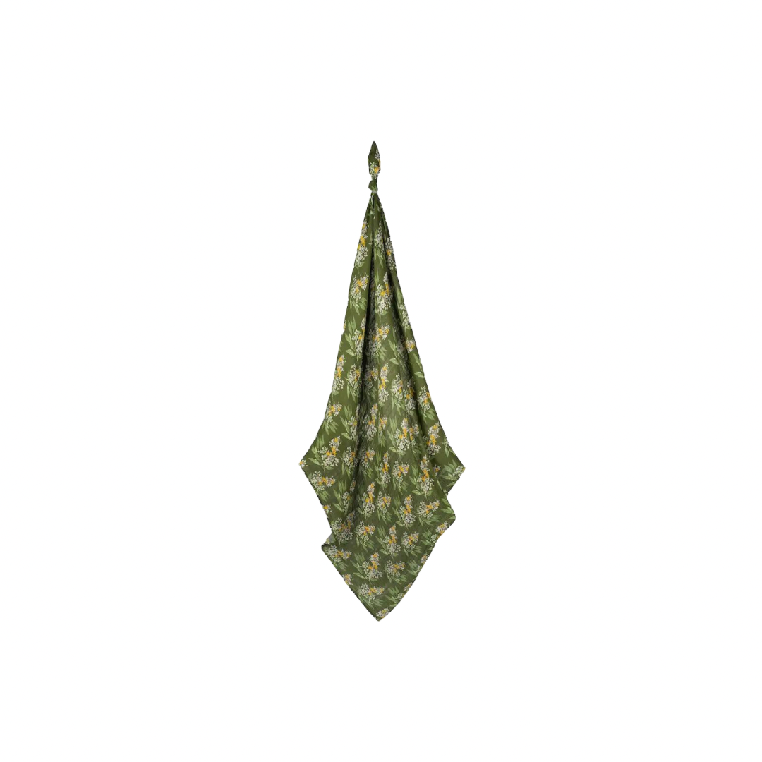 MB Bamboo Swaddle - Green Floral