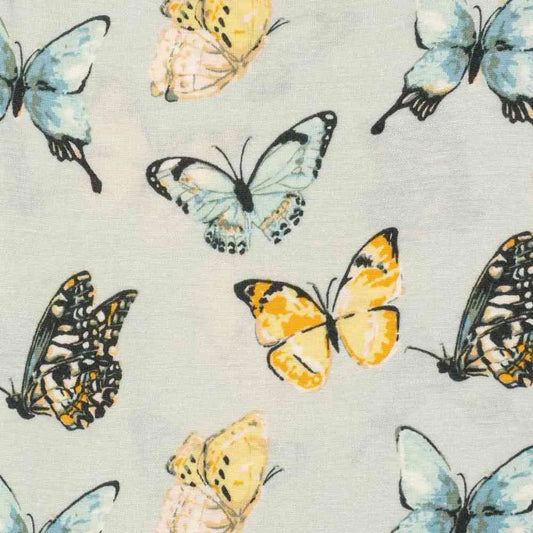 MB Bamboo Zipper PJs - Butterfly