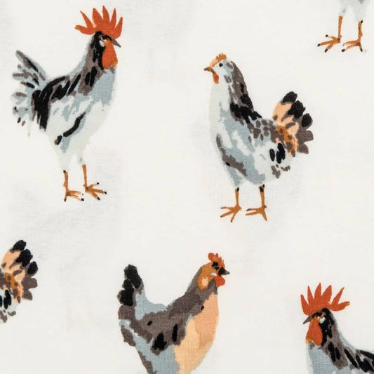 MB Kerchief Bib - Chickens