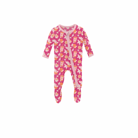 Kickee Pants Ruffle Zip Footie