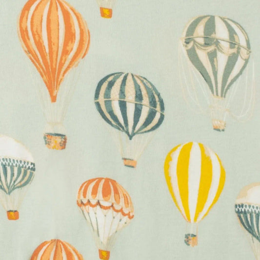 MB Bamboo Zipper PJs - Vintage Balloons