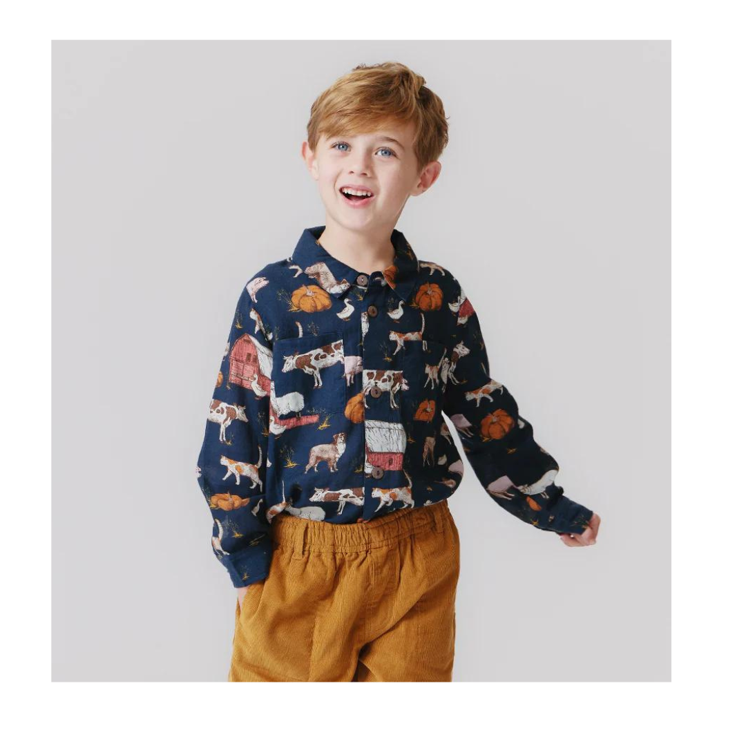 Boys Jack Shirt - On The Farm