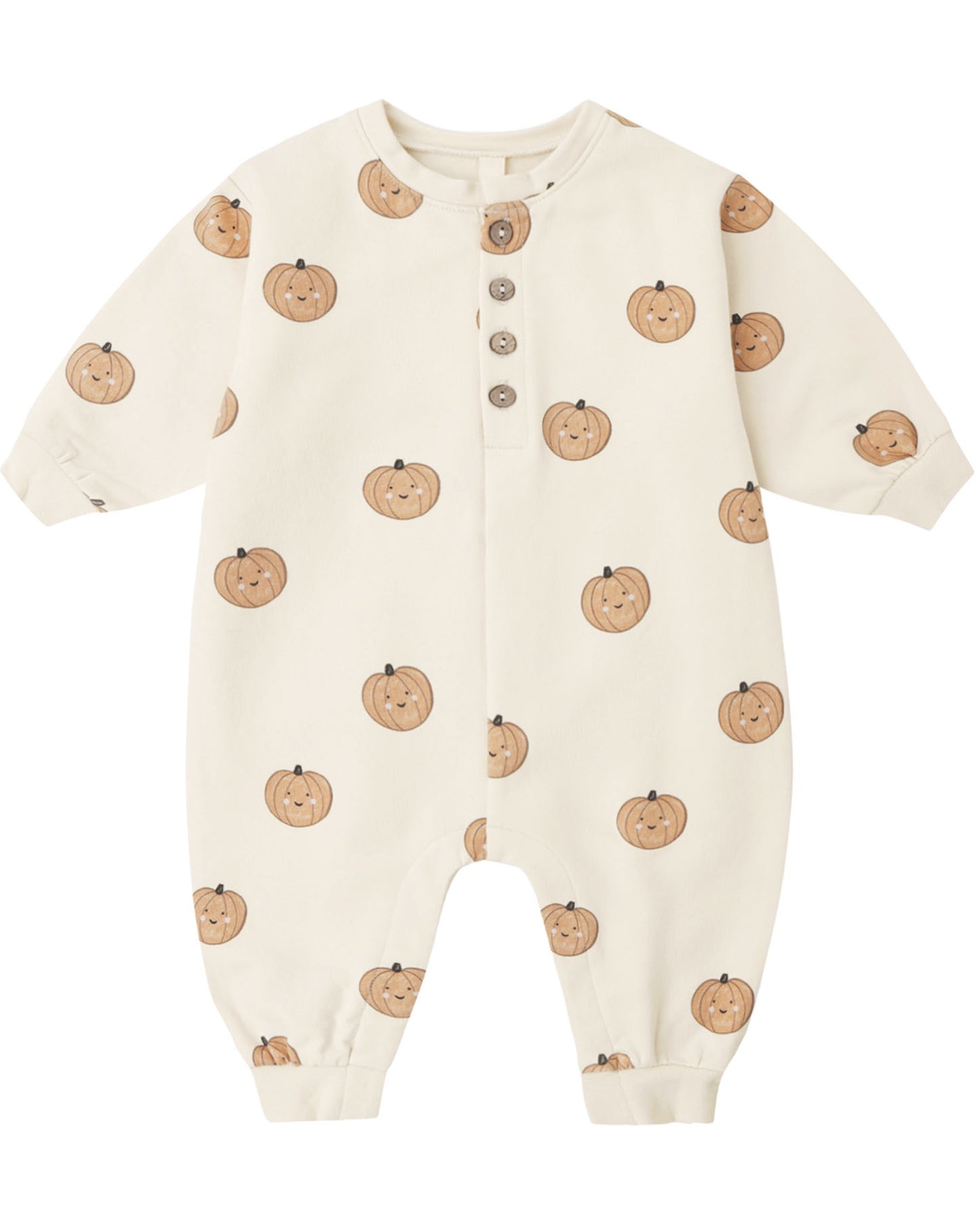 QM Fleece Jumpsuit- Pumpkins