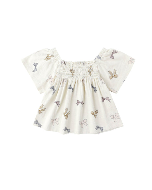 Kate Top- Natural Bow