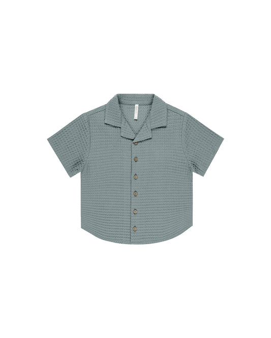 Lapel Collar Shirt - Eucalyptus