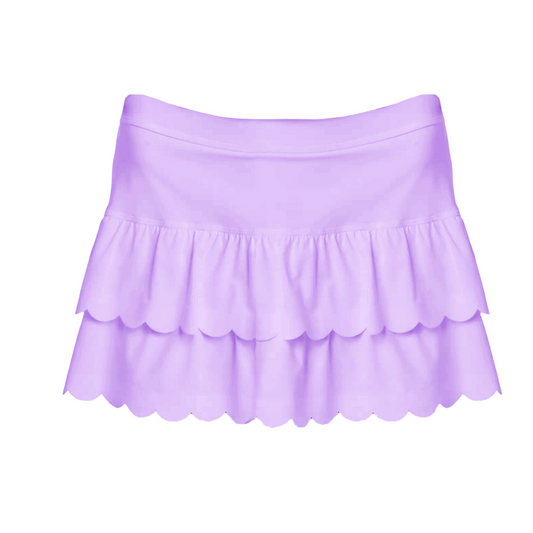 Scalloped Skort - Lavender