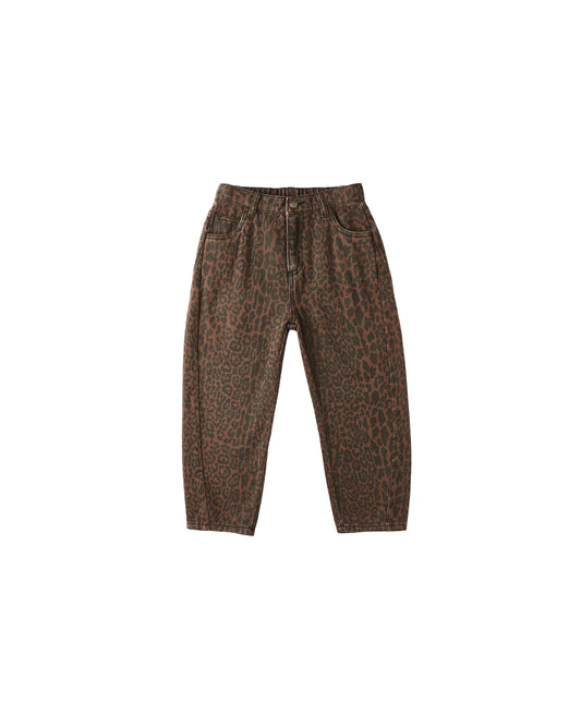 R+C Barrel Pant- Leopard