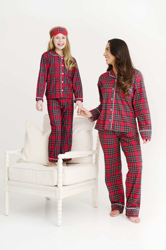 Women Lounge Set- Plaid