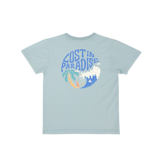 Vintage Tee- Canal Blue Lost in Paradise