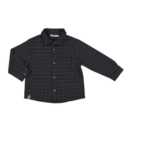 Jacquard Overshirt - Navy