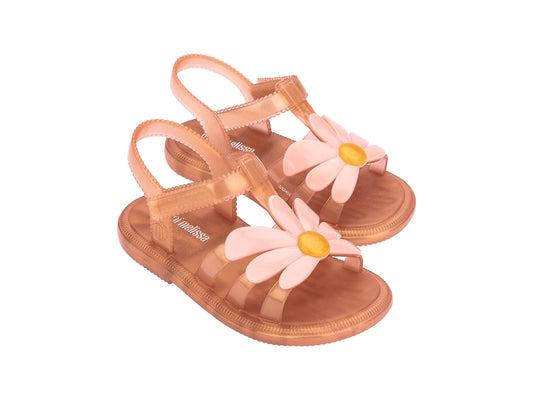 Mini Melissa Hip Bloomy Sandal- Pearlish Pink