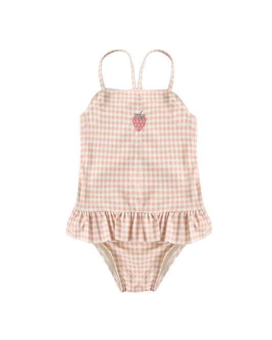 Tori Skirted Swim- Petal Gingham