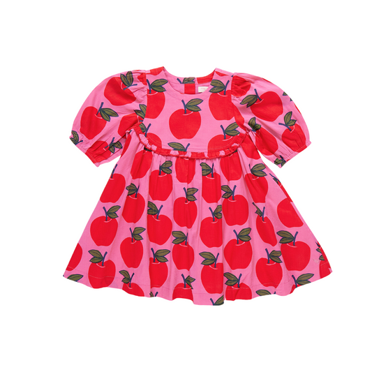 Rowan Dress - Pink Apple