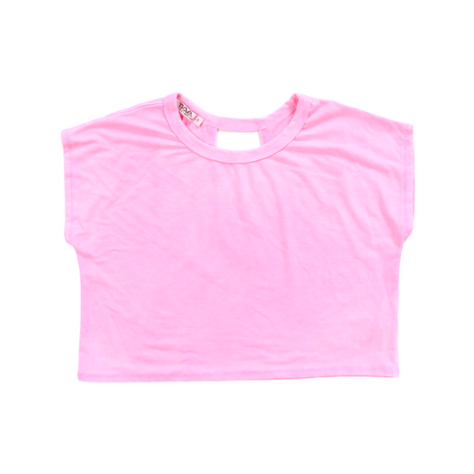 Open Back Top - Neon Pink