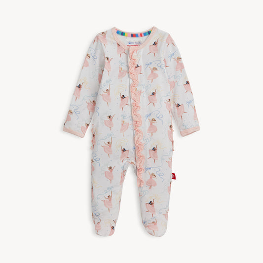 Magnetic Ruffle Footie - Pretty Plies