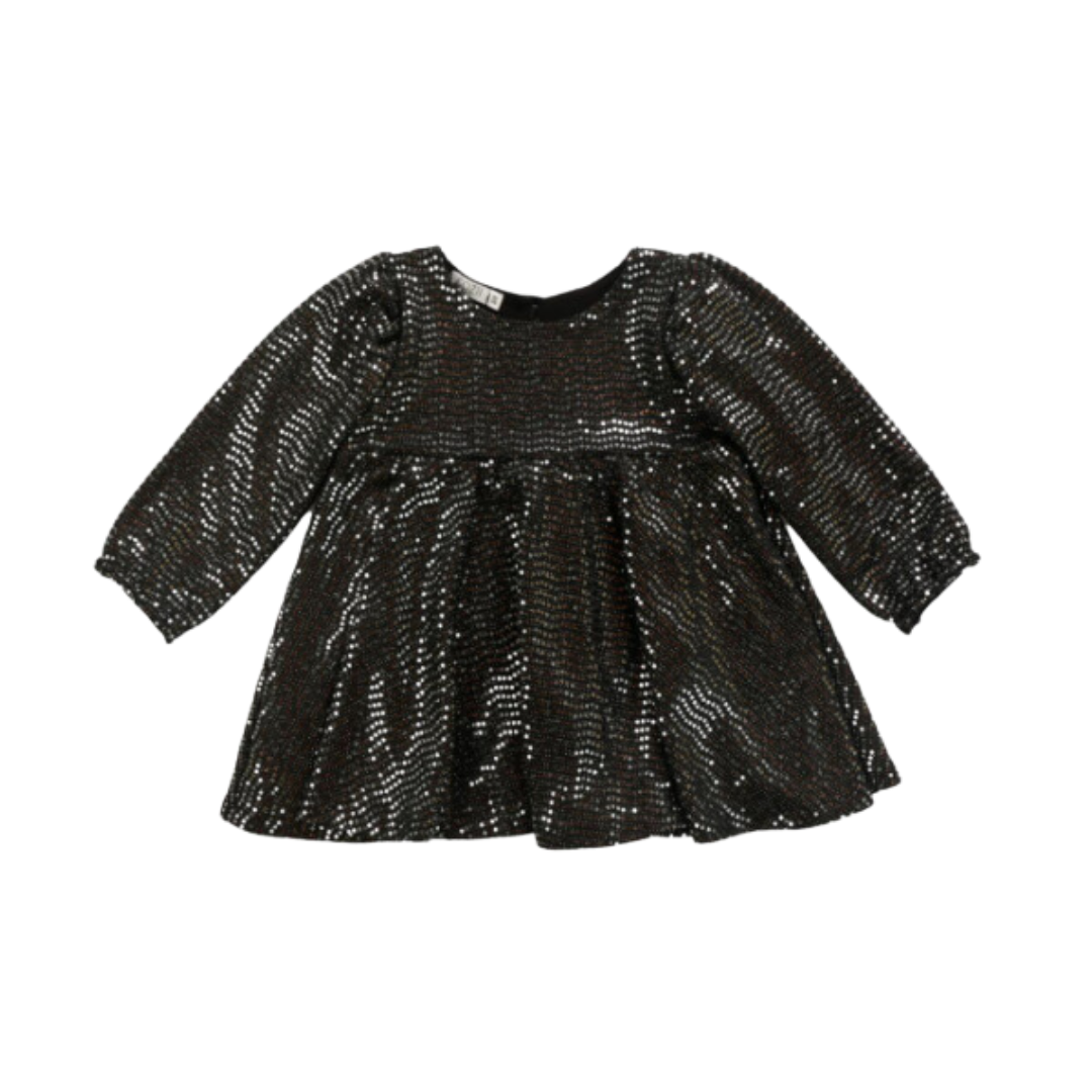 Dress & Legging - Blk/Silv Sequin