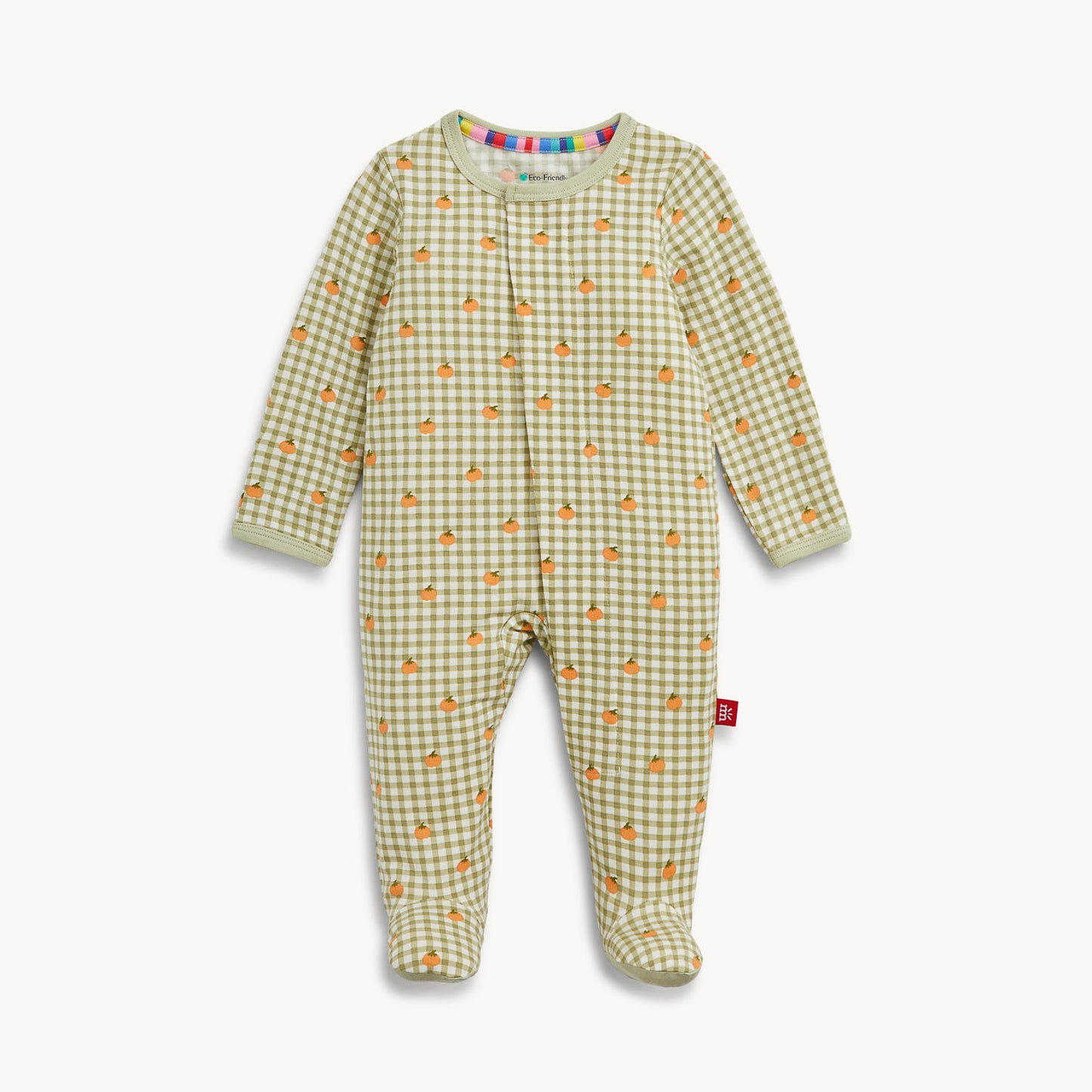 Magnetic Footie - Pumpkin Plaid