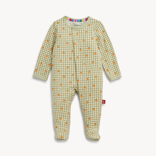 Magnetic Footie - Pumpkin Plaid