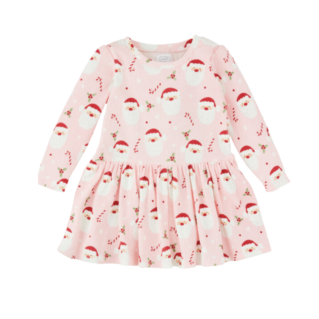 Santa Print TShirt Dress