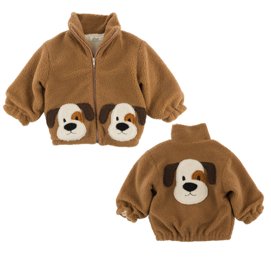 Sherpa Jacket- Puppy Faces