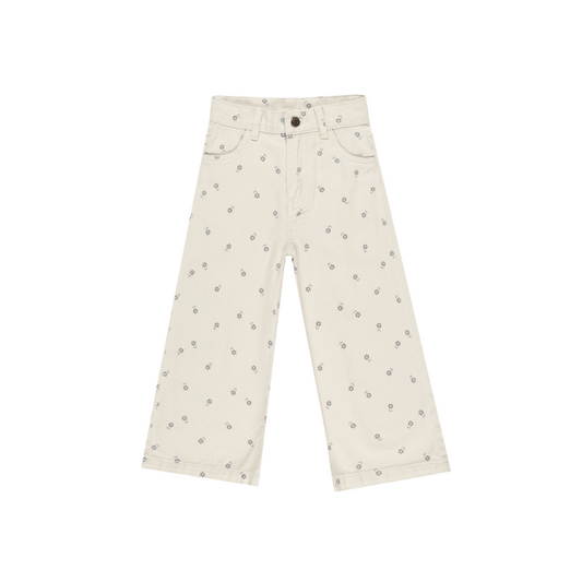 Straight Leg Pant- Blue Daisy