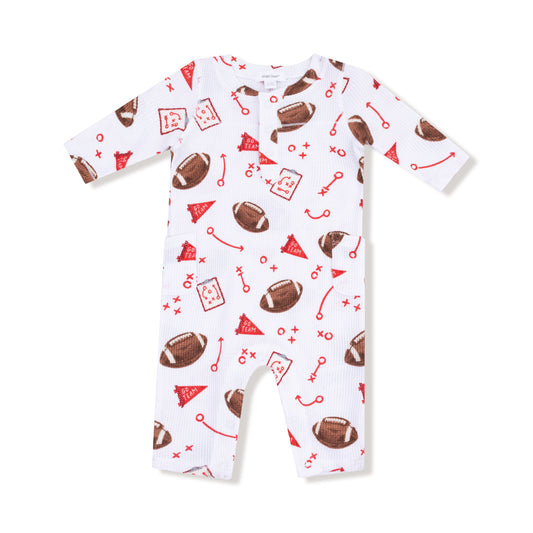 Uni Romper - Red Touchdown Time