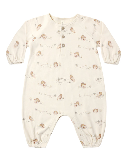 QM Henley Bubble Jumpsuit- Turkey