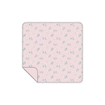 AD Swaddle - Gray Elephants (Pink)