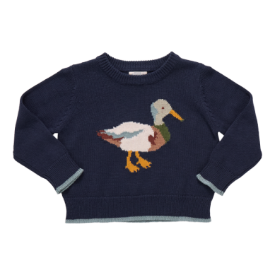 Sweater- Navy Mallard