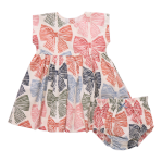 Baby Adaline Dress - Multi Striped Bows