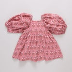Mary Barrett Dress- Pink Strawflower