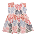 Adaline Dress - Multi Striped Bow